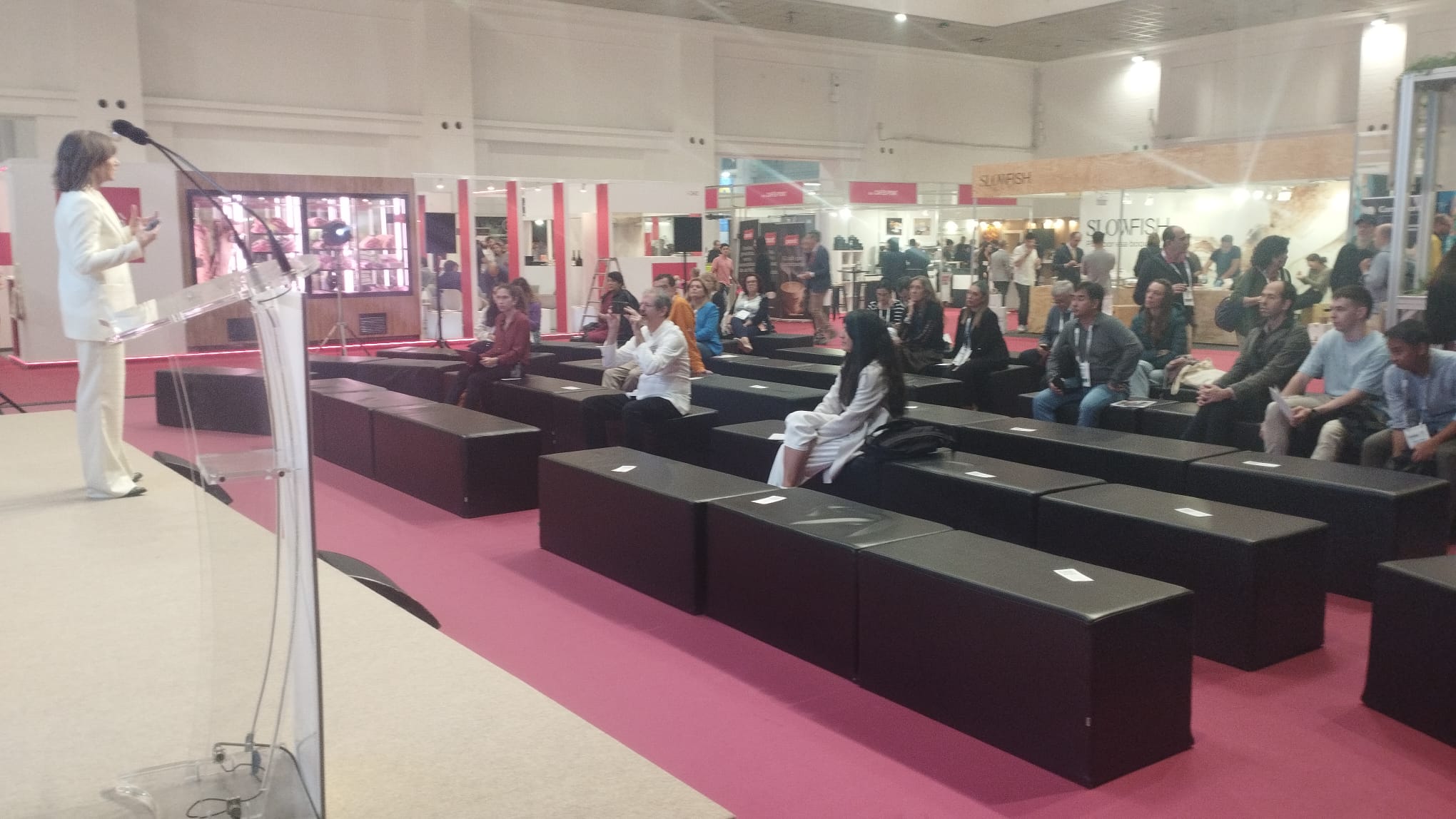 manuela Delgado durante su conferencia sobre Inteligencia Artificial