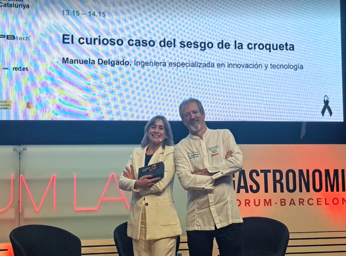 manuela Delgado durante su conferencia de Inteligencia Artificial